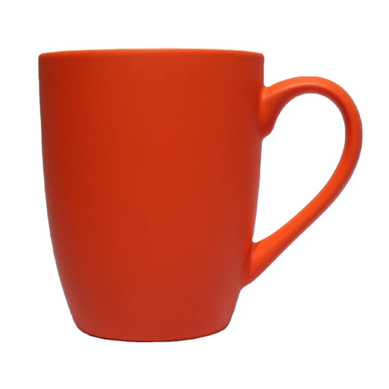 
2020 Novel European Ceramic Belly Coffee Mug Porcelain Soft-Touch Silicone Cup Red Color Mug 