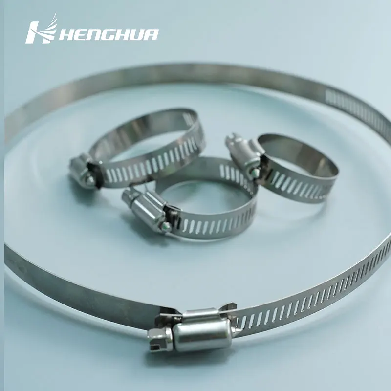 Factory Price 316 Stainless Steel Quick Release Hydraulic Heavy Duty Pipe Clamp 1/4 American Hose Clip Hose Clamp