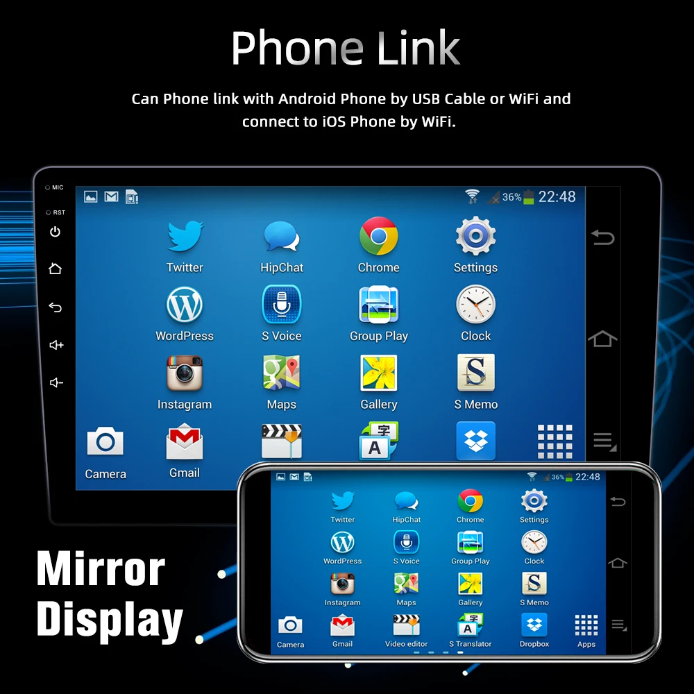10 Inch 2 Din Android Car Radio Auto Radio Stereo Car Multimedia Player