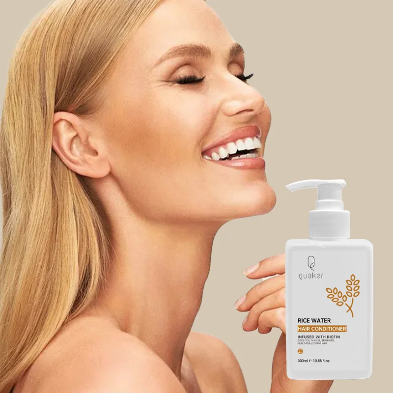 Qquaker Private Label Rice Water Shampoo Set With Conditioner Paraben Free Body Wash For Hair Antibacterial Method