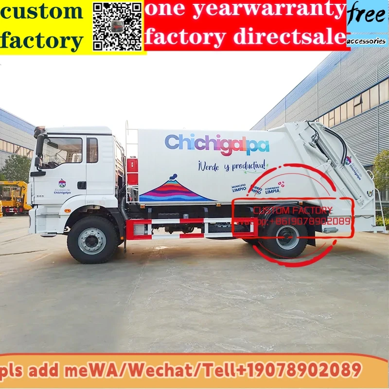 China Low price new or used garbage compactor truck with diesel engine waste collection transportation garbage truck for sale