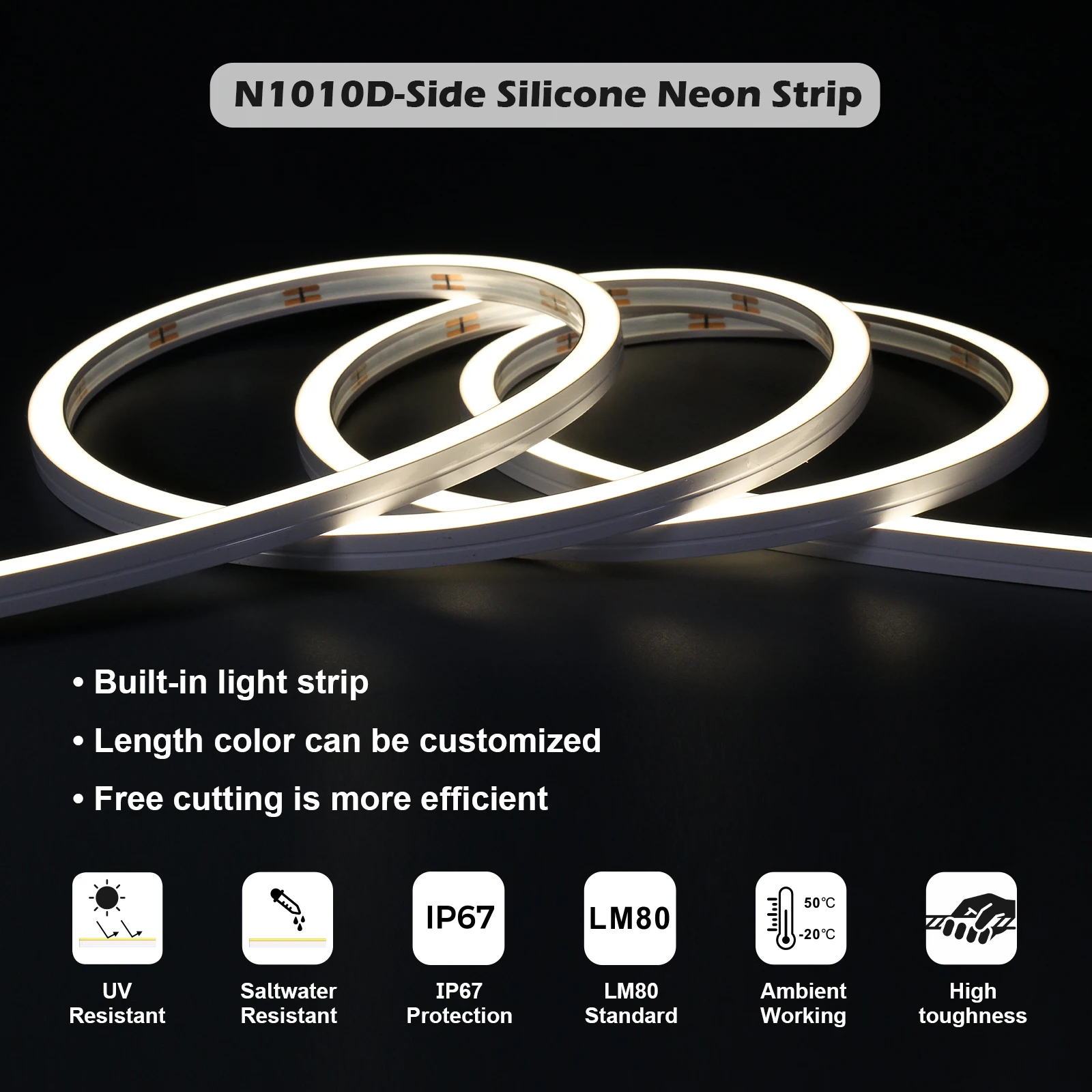 Surmountor N1615D-SIDE Neon Flex Rgb Pixel Luces Rope Landscape Lighting Led Neon Lights For Wall Lamp Landscape Light