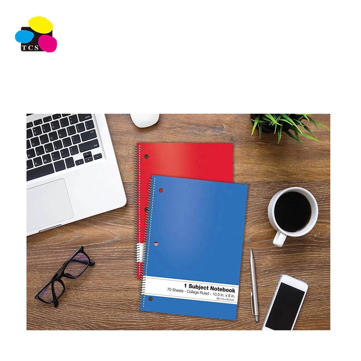 
Chinese high 24 Pack 70 Sheet 8 x 10.5 inches 1-Subject Spiral Notebooks With College Rule For Better Office Products 