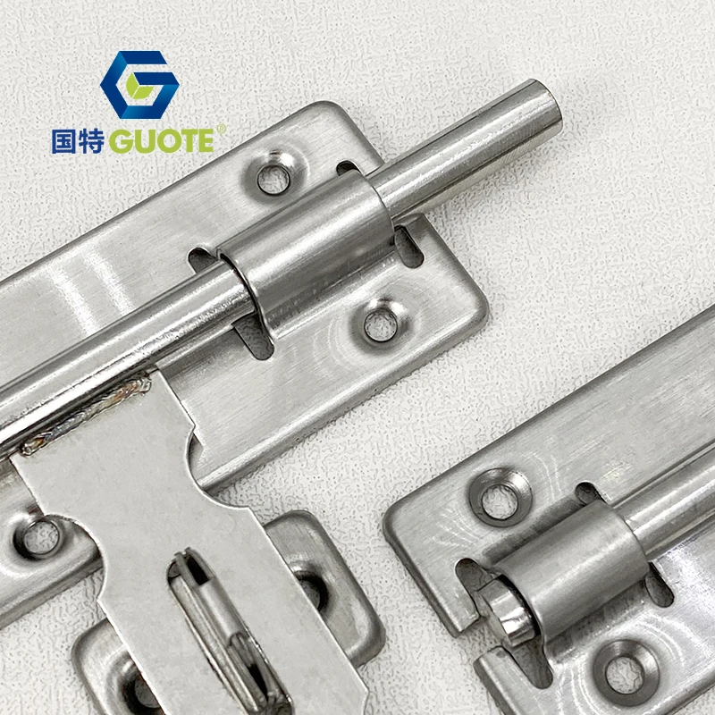 GUOTE High quality left and right sliding door lock stainless steel window warehouse barrel bolt for window