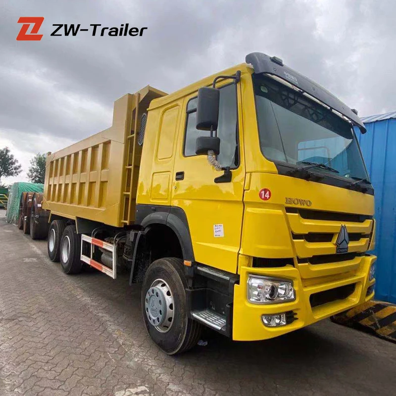 Heavy Duty Sinotruck Howo Dump Truck Camion  6x4 10 Wheeler 336 371 hp 40 Ton Tipper Used Dump Truck