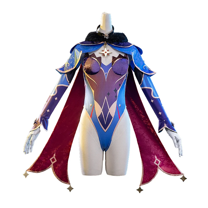 Genshin Impact Cosplay Astrologist Mona Cosplay Costume  Sexy Uniform Outfit Halloween Carnival Party Costumes for women