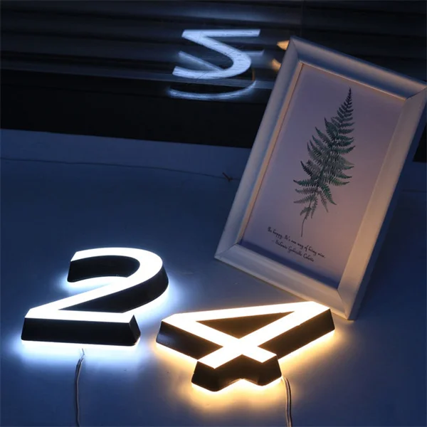 Customized Store Sign 3D Acrylic Letters Channel Letter Building Letter Sign Shop Signboard 3D Led Sign