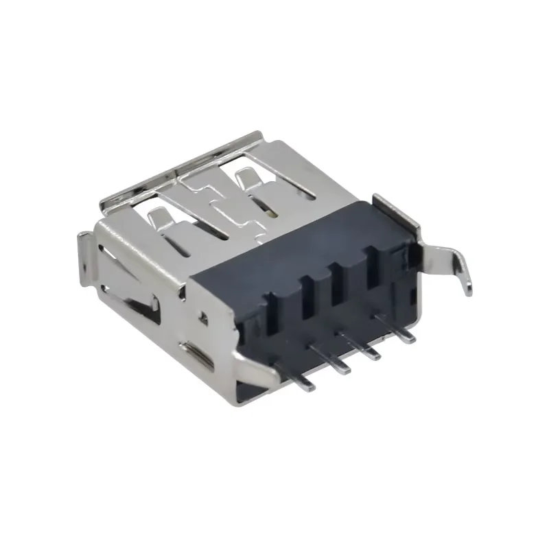 Мини-разъем USB 2 0 типа гнездо 4-контактный получехол 13 7 мм с вертикальным сквозным отверстием