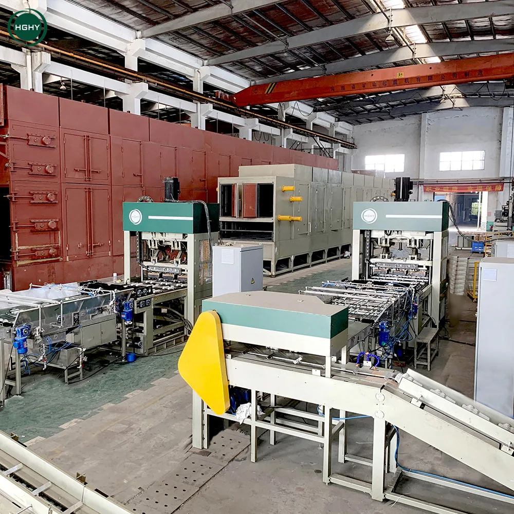 Fully automatic egg tray machine egg dish carton production line equipment egg tray making machine