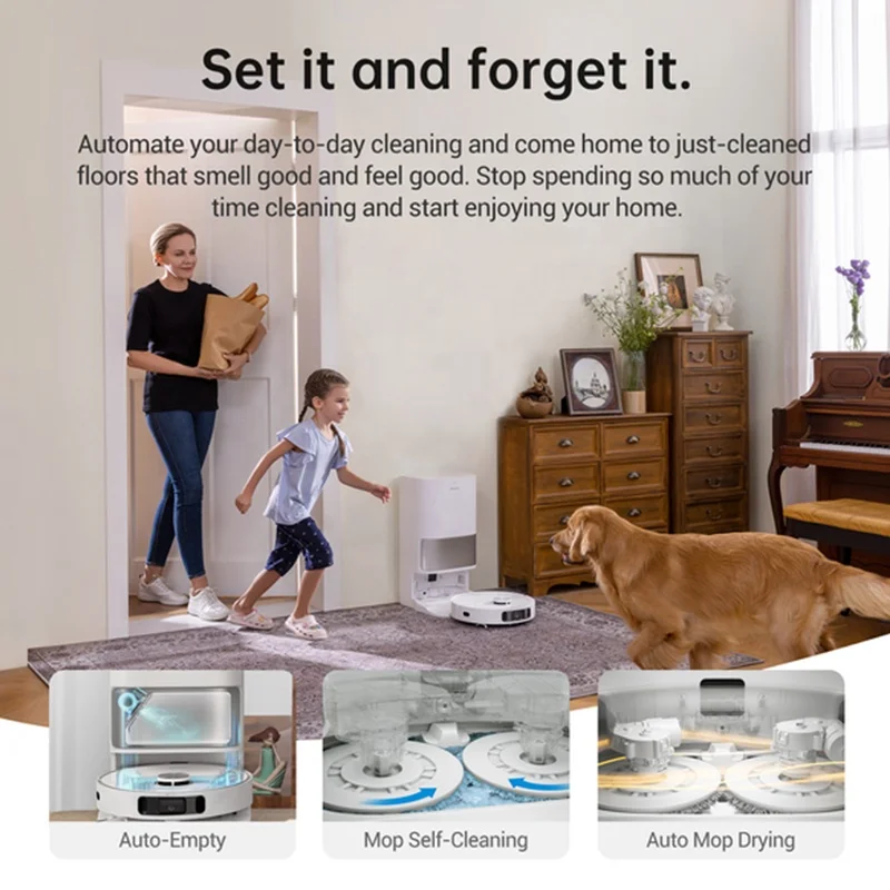 2022 Xiaomi Intelligent Automatic Self Cleaning Robot Machine S10 Pro Dreame S10 Wet And Dry Mop Floor Wireless Vacuum Cleaner