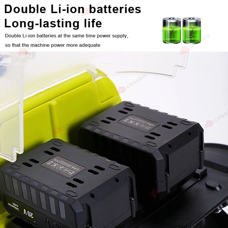 Double 40V Li-ion battery powerful multi-function agriculture and garden mini loosening tiller cultivator