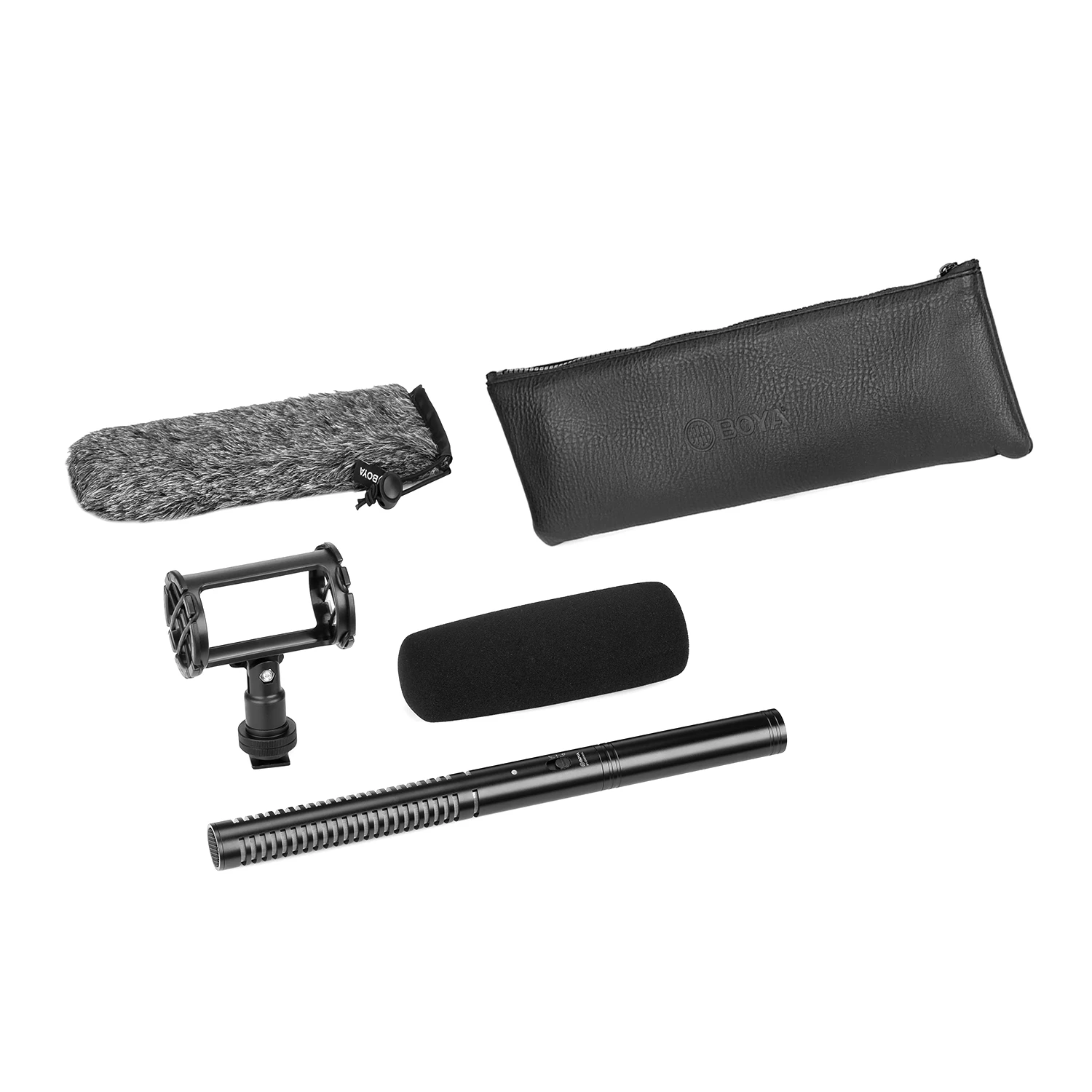 BOYA BY-BM6060 Super-cardioid Condenser Microphone 60Hz-20000Hz 3-pin XLR Frequency Support Battery or Phantom Power Supply