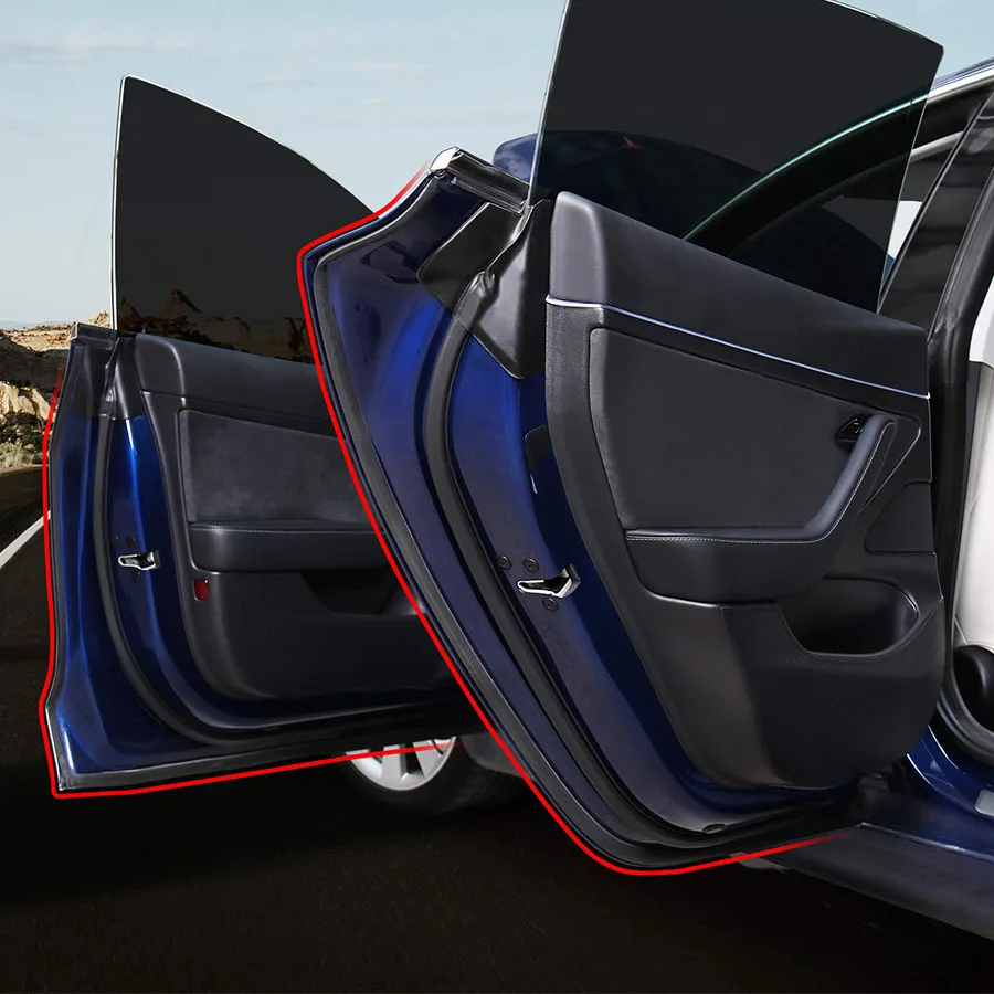 Sound Insulation Fire And Smoke Seal Car Door Rubber Seals For Tesla Model 3 S X Y Full Set