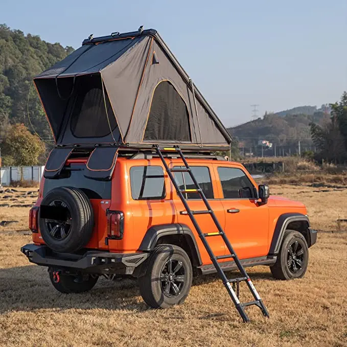 Aluminum Honeycomb Clamshell Hard Shell Rooftop Tent Outdoor Camping Triangle Rooftop Tent