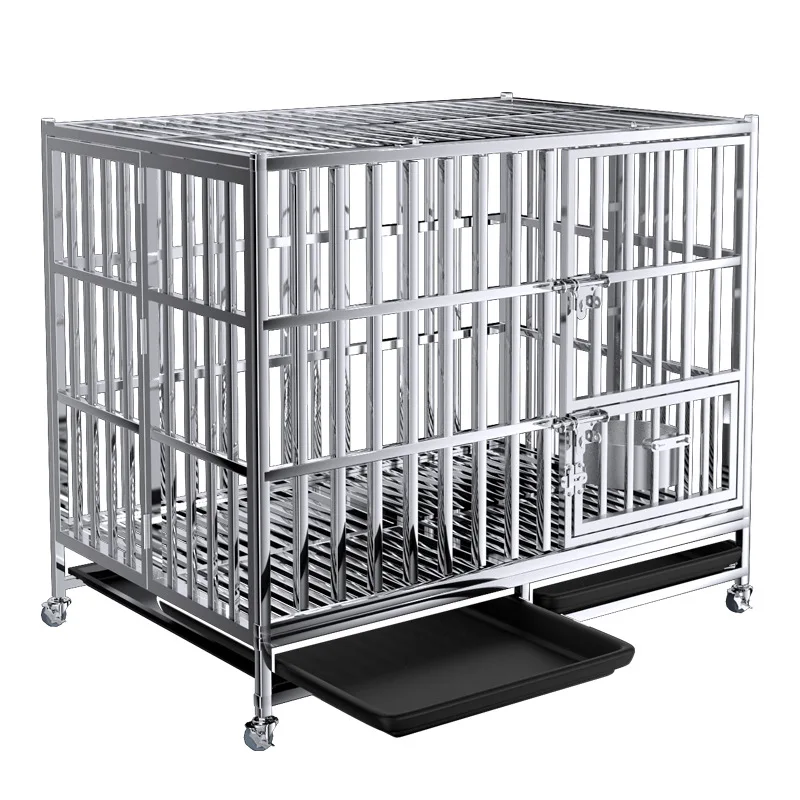 High Quality Super Strong Stainless Steel Large Dog Cage