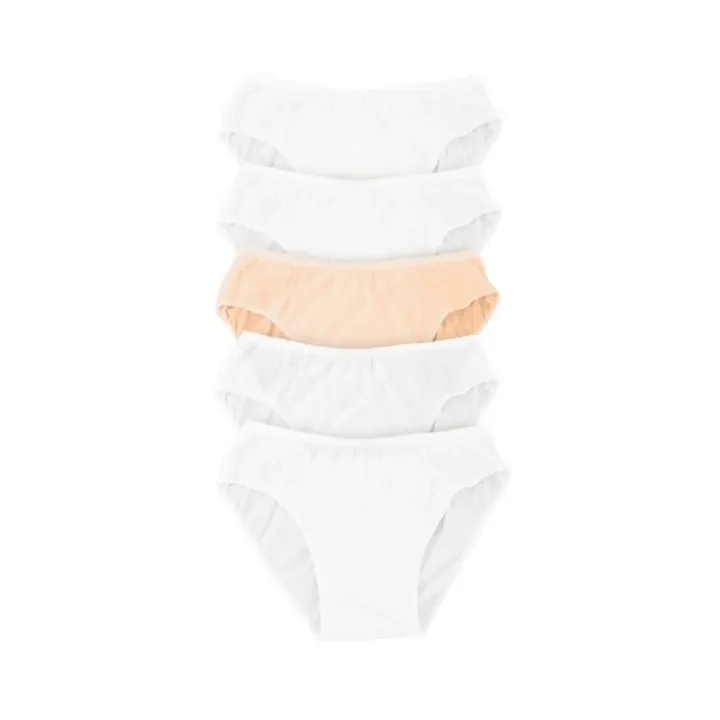 Women Bmama moderate coverage design comfortable to wear cotton panties Full Cotton Disposable Panties 5pcs pack