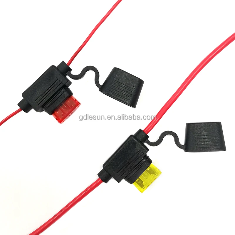 Best Price Red Auto Fuse Holder For Mid Standard ATO Blade Fuses Waterproof 12V DC Car Fuse Holder