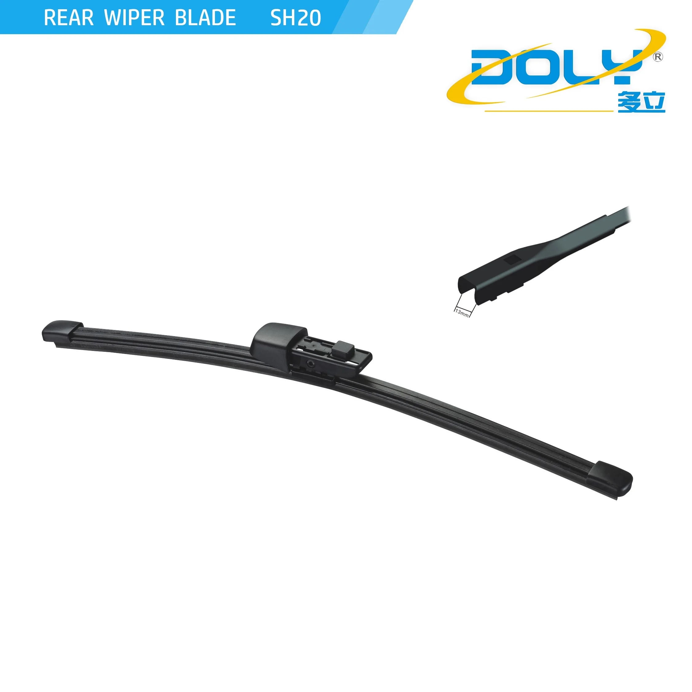 Auto Parts Universal New Type Flat Window Windshield Universal U Type Soft Frameless Bracketless Wiper Blade