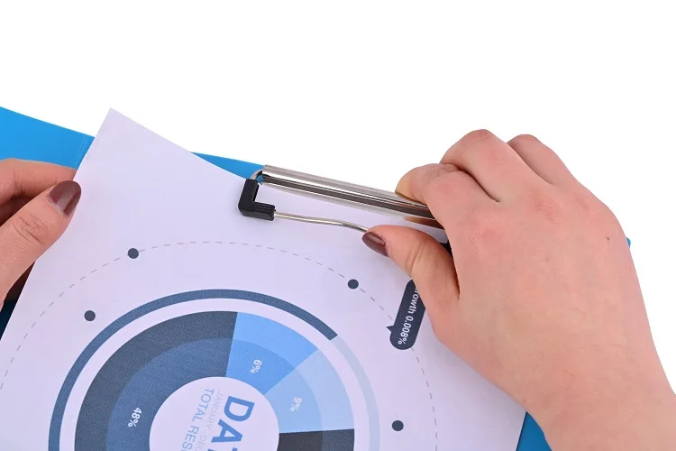 Schools Hospitals Office Supplies Custom A4 File Clip Board Menu Clipboard Double Foldable