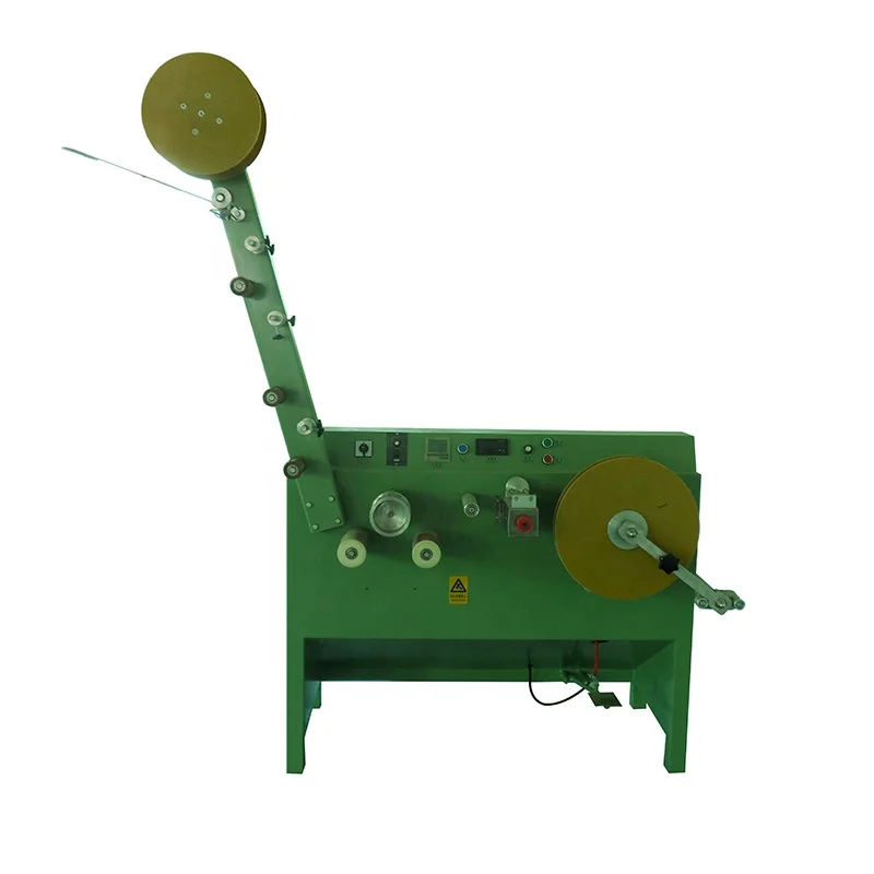 Automatic woven belt and tape winding machine with counter