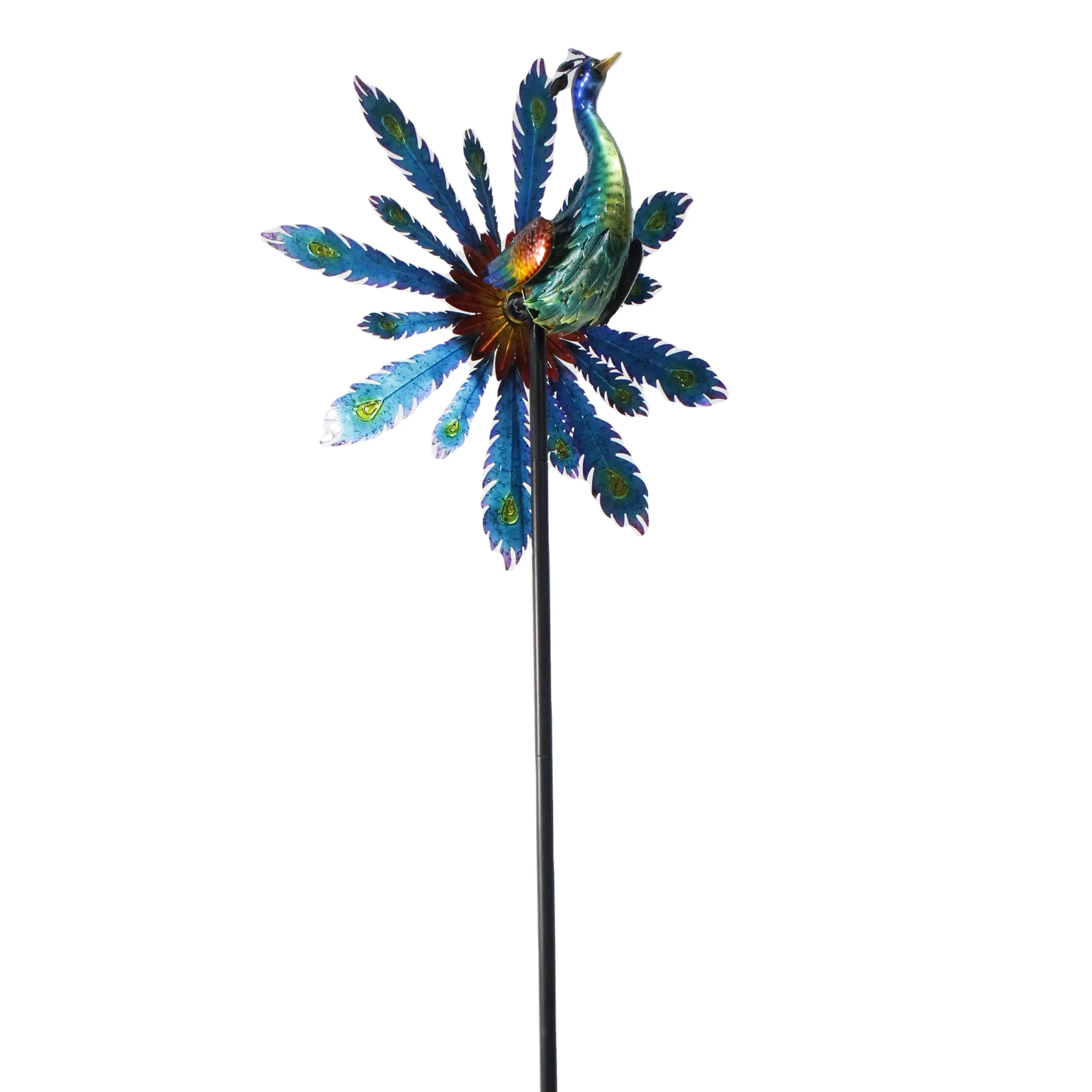 Outdoor And Indoor Metal Bird Wings Windmill Ornament Yard Animals Stake Decoration Home Garden Wind Spinner Craft Decor