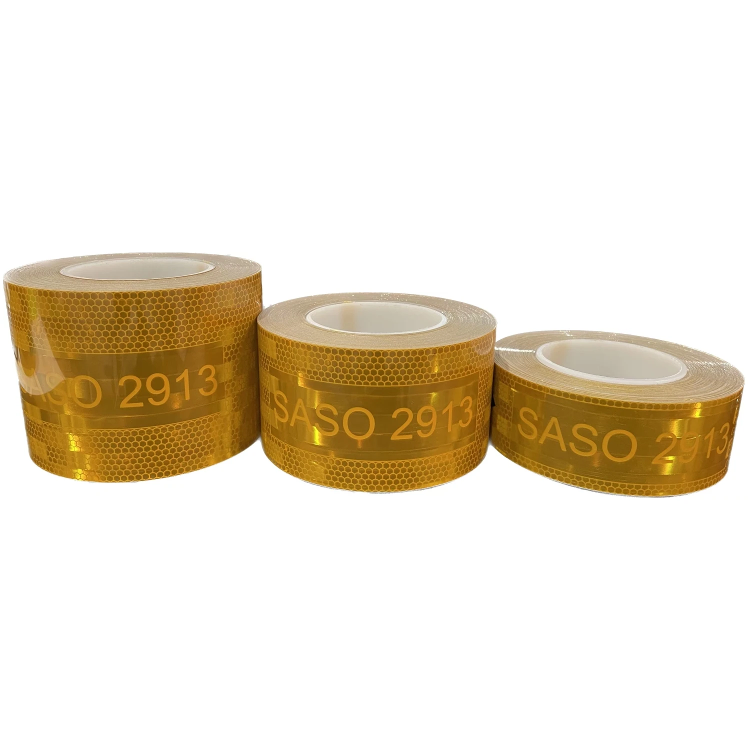 Saudi SASO 2913 Approved Yellow Reflective Tape - Superior Adhesion for Vehicle Safety