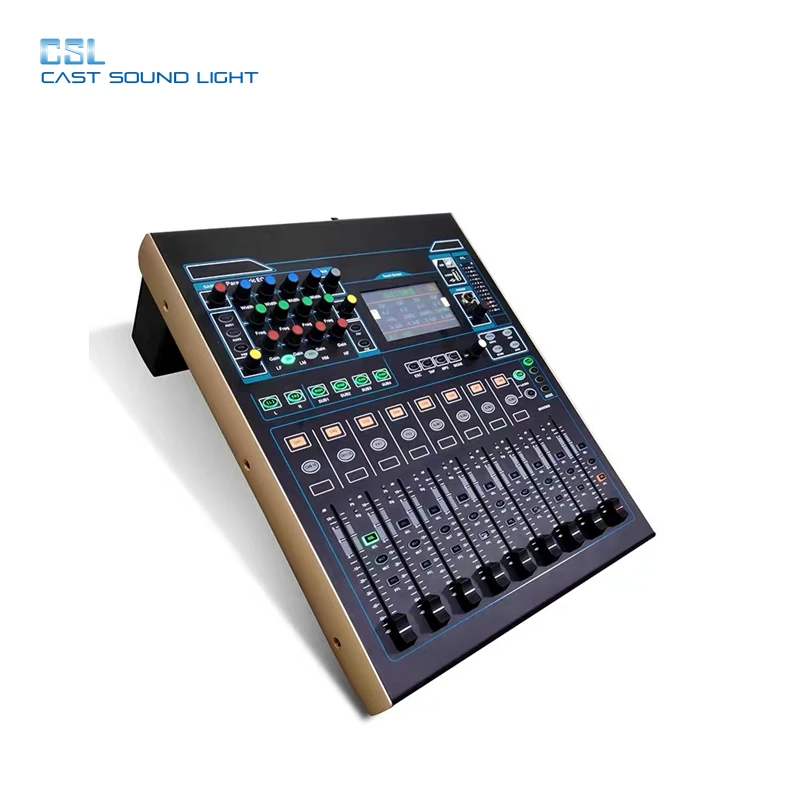 16CH Audio Digital Touch Mixer With IPAD, IOS and Windows System Control and Phantom Power