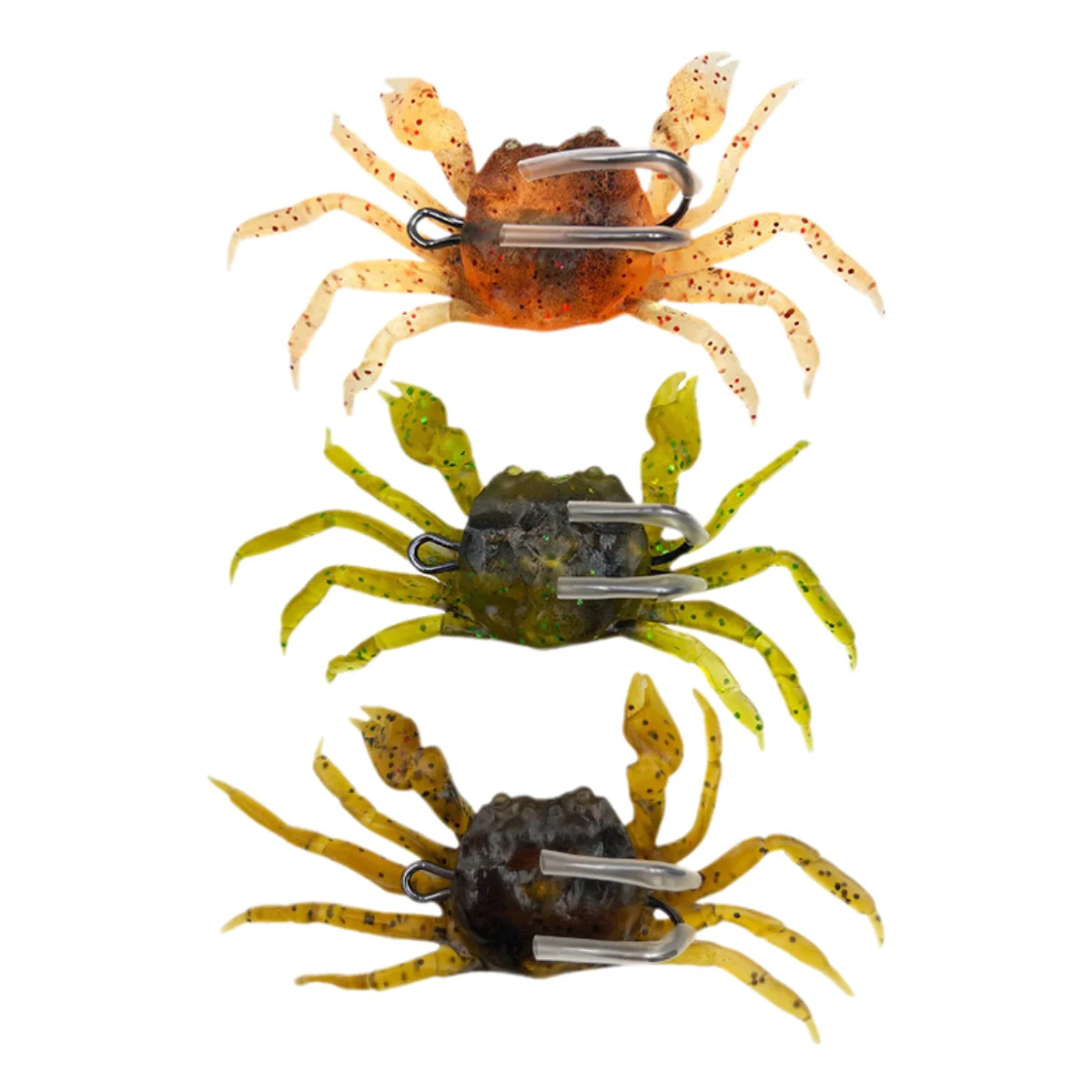 3D Simulation Soft Fish lures Artificial Crab Lure Bait With Hook Sea Fishing carp Bait