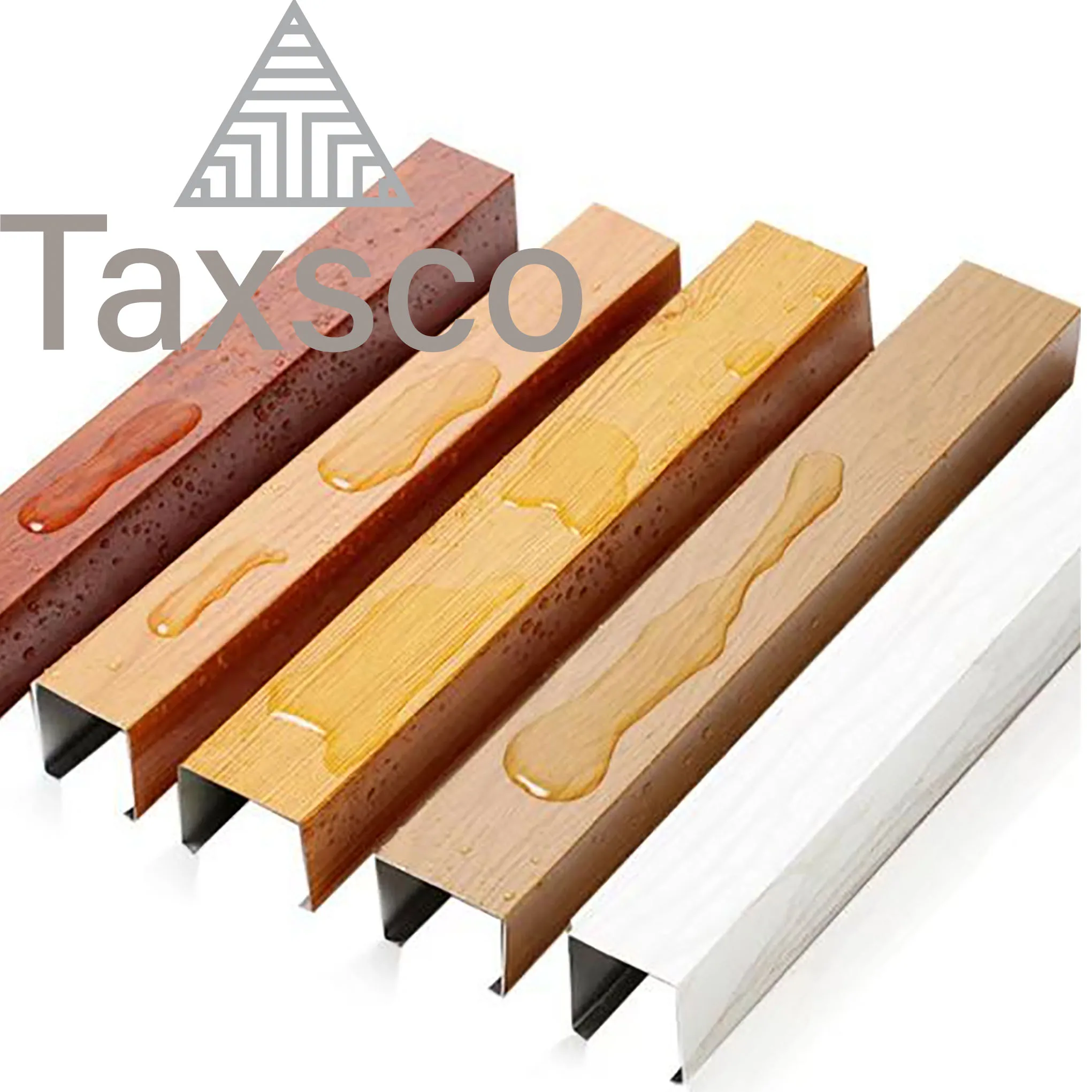 Cost Price Aluminum Linear Wood Baffle Ceilings System Metal Decorative Suspended Ceiling