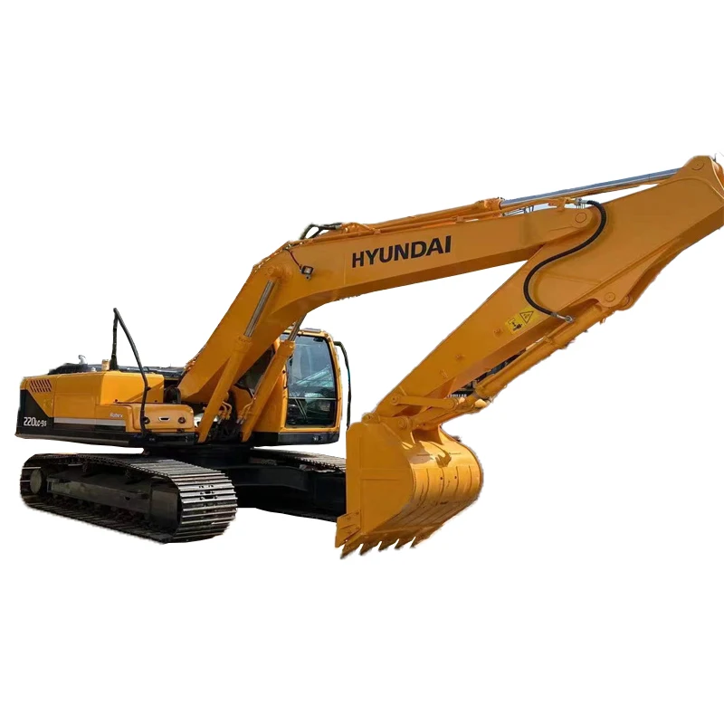 Korea brand HYUNDAI 220-9 22 ton used secondhand hydraulic crawler excavator in good condition