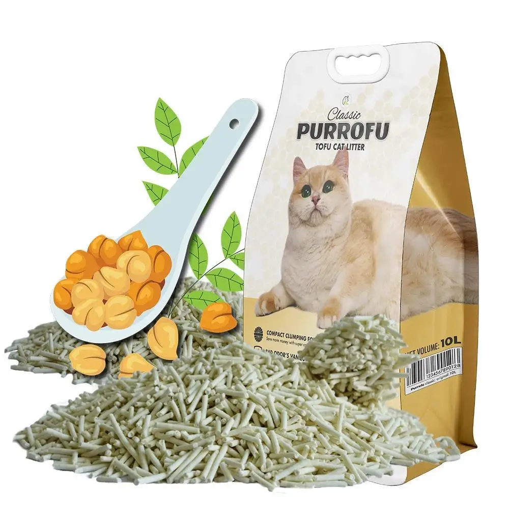 Natural tofu cat litter brand tofu cat sand litter