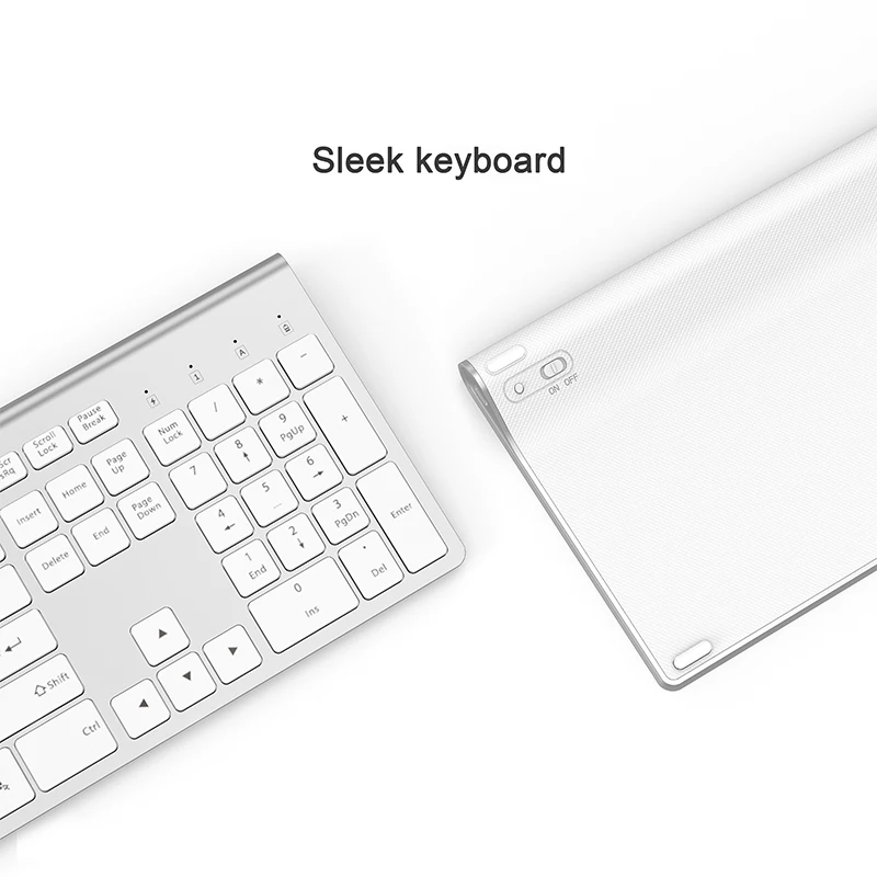 
2021 Keyboard Wireless Rechargeable Full Size Keyboard Spanish/French/Italian/German/English/ Russian Silm for Office 