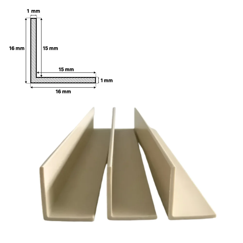 PVC Plastic Corners Bead 16*16*1mm Wholesale PVC Angle Corner for Wall Corner Protectors