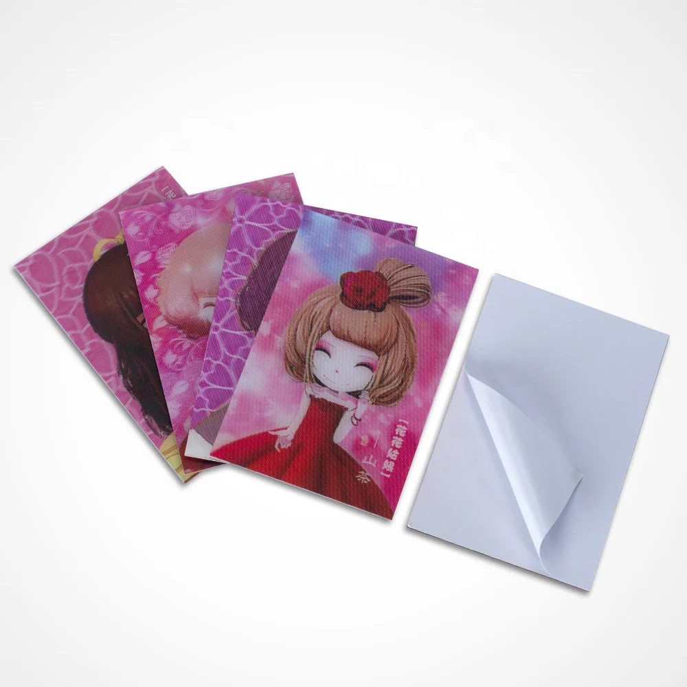 Self-adhesive 3D lenticular sticker 3D wall stickers home decor for card making