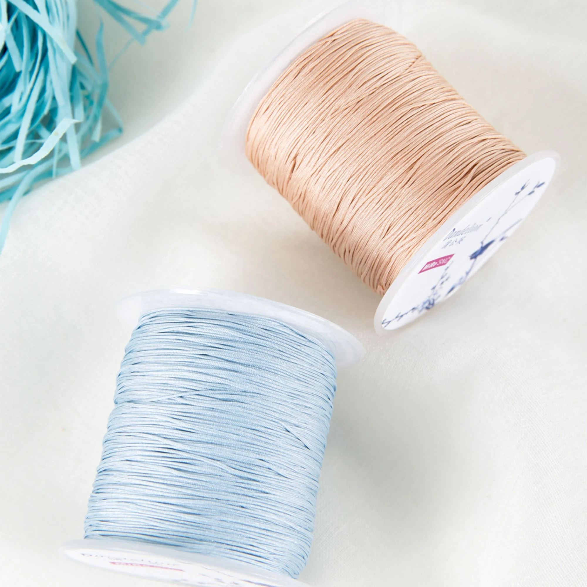 Dandelion D-SNC 1.2&1.5mm Jewelry Cord Nylon Cord Jewelry Accessories Bracelet and Necklace Material 21 Colors