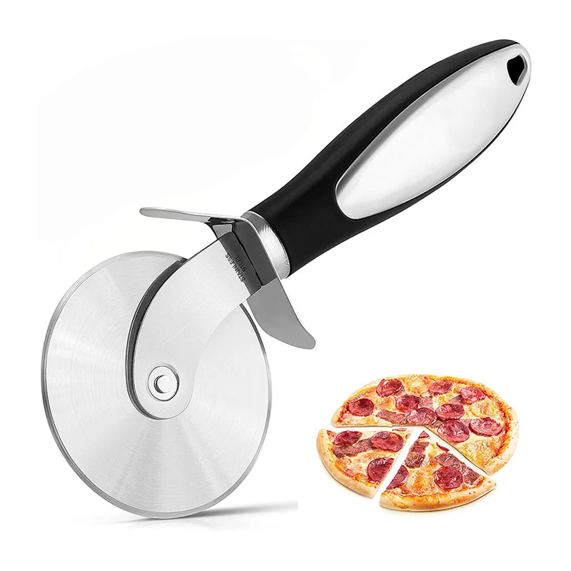 Pizza Cutter Wheel Super Sharp Pizza Slicer with Non Slip Handle for Pizza Pies Waffles and Dough Cookie Easy to Use and Clean