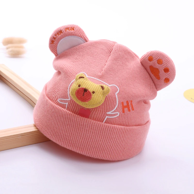 Высококачественная фабричная детская шапка Spot, вязаная теплая дизайнерская Милая вязаная крючком зимняя шапка с маленьким тигром