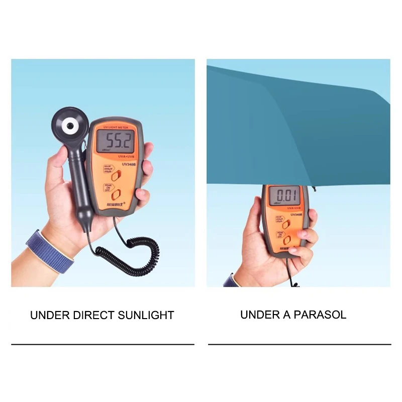 Black 8 Ribs Folding Umbrella Printable Logo Sun and Rain Umbrella Portable Compact Travel Windproof Umbrella