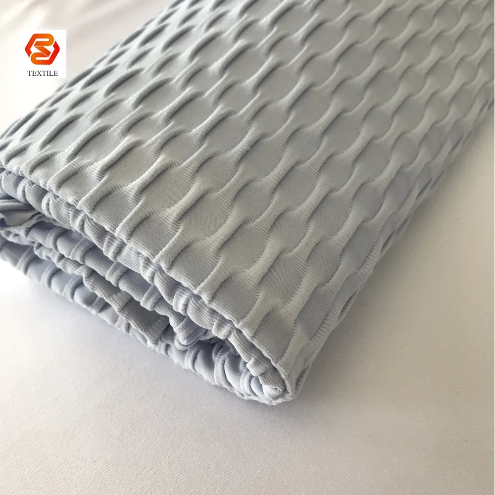 Жаккардовая трикотажная ткань для йоги из полиэстера и спандекса