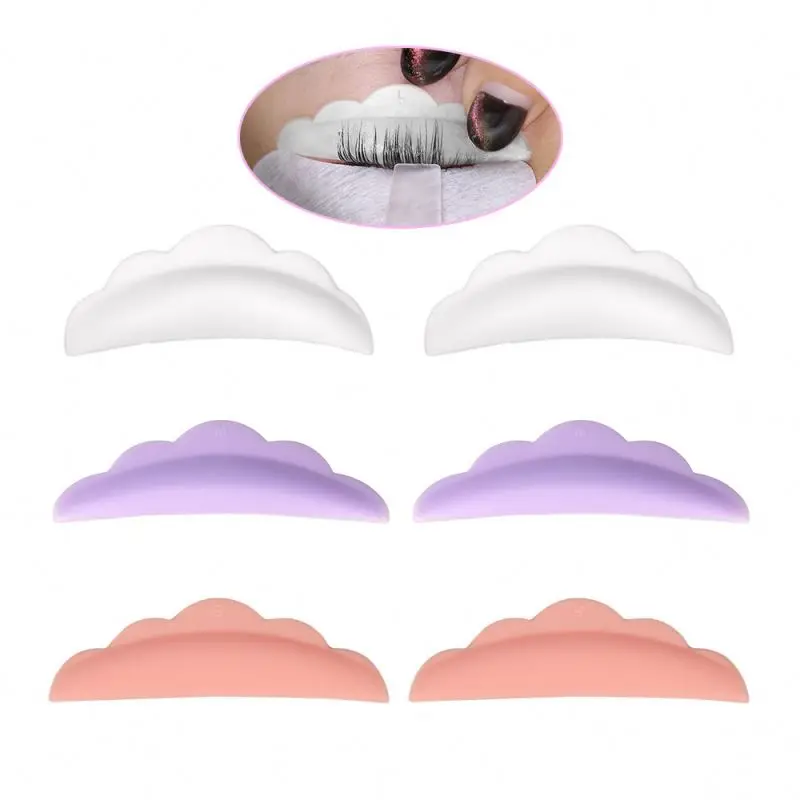 Lashes accessory shield colorful silicone lash perm pad