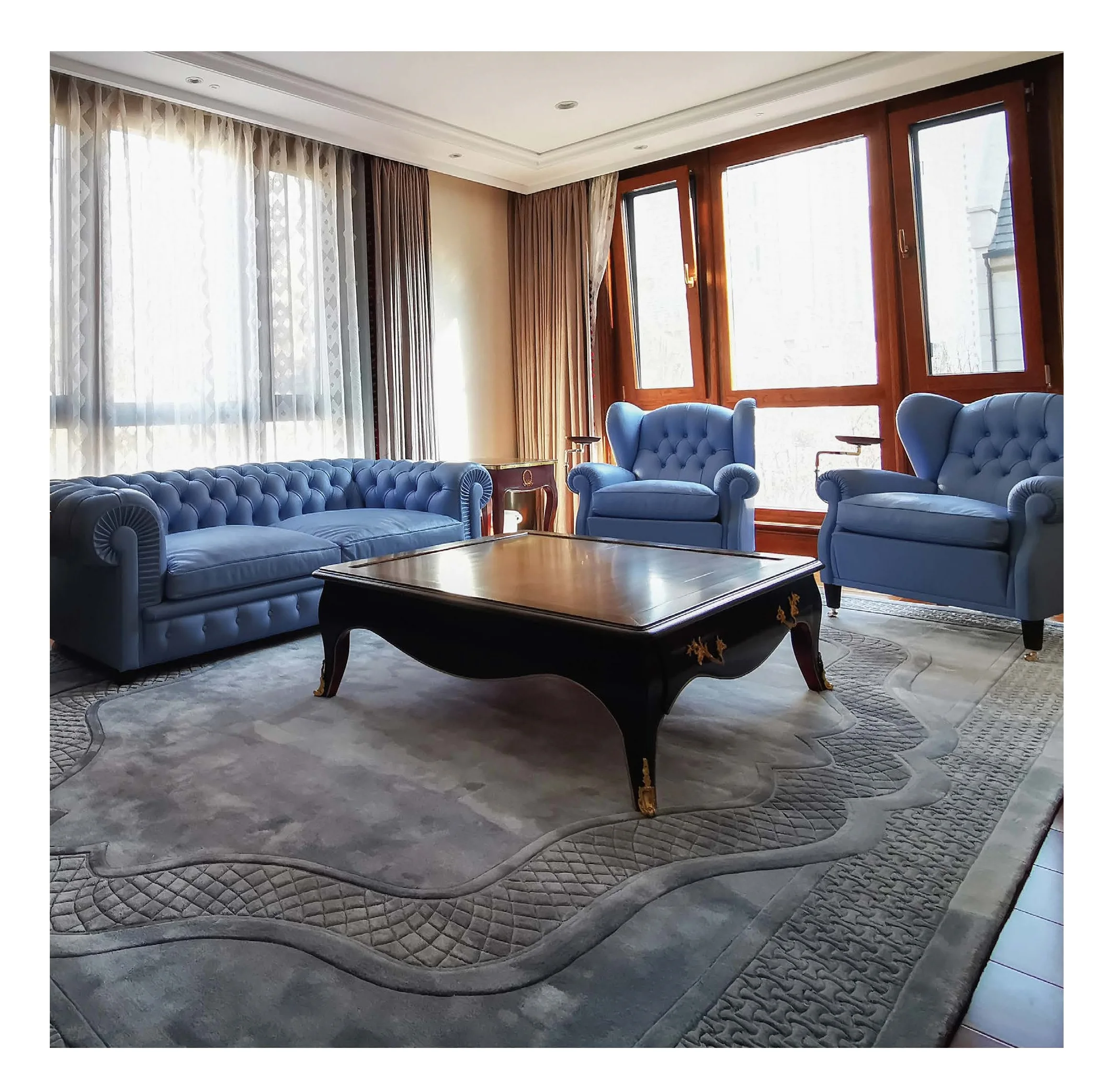 Ковер ручной работы из вискозы