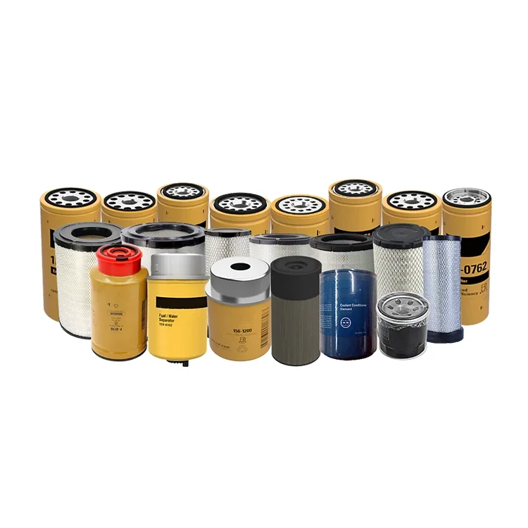 HUIDA excavator Engine Spare Parts  Oil Filter 1R-1808 1R-1807 1R-0762 with genuine package