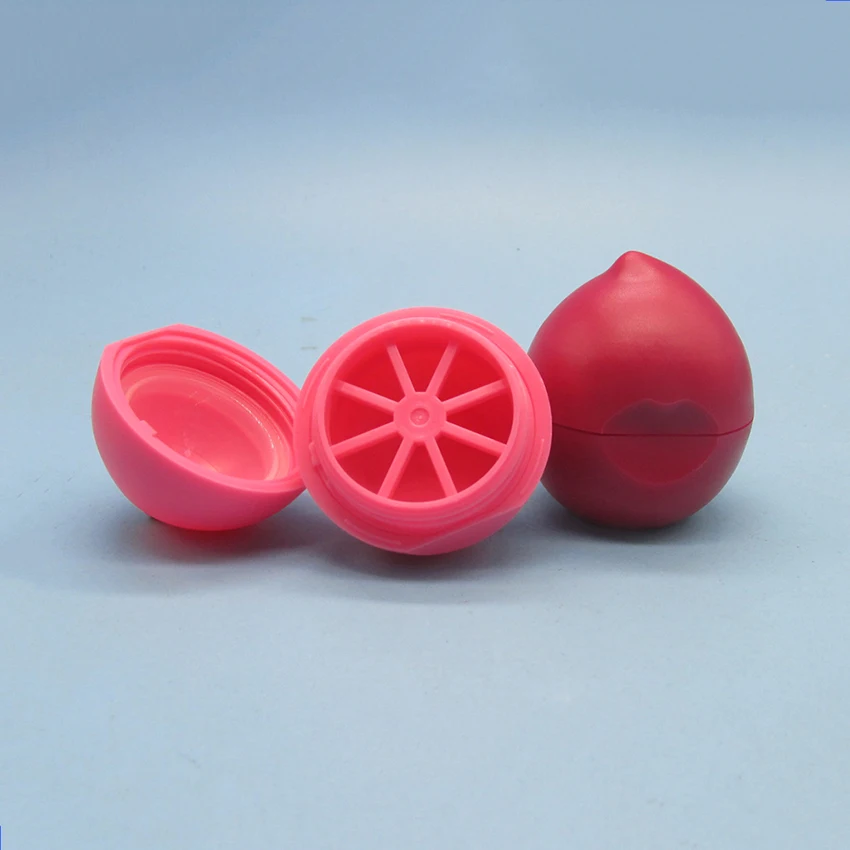 teal empty lip gloss tube eos lip balm cosmetic containers ball plastic 5g Mini Lip Balm Tube Container