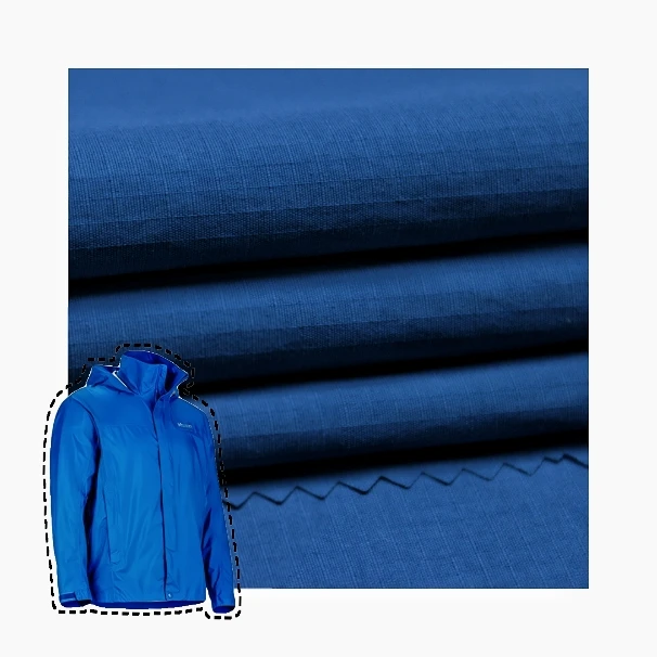 100% nylon light weight woven ripstop nylon jacket outdoor fabric