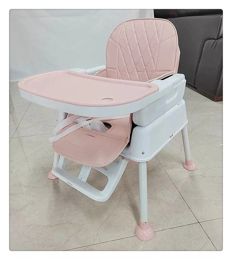 Hot Sale Matte Portable Foldable Safety Baby High Chair Baby High Feeding Chair With Seat Belt