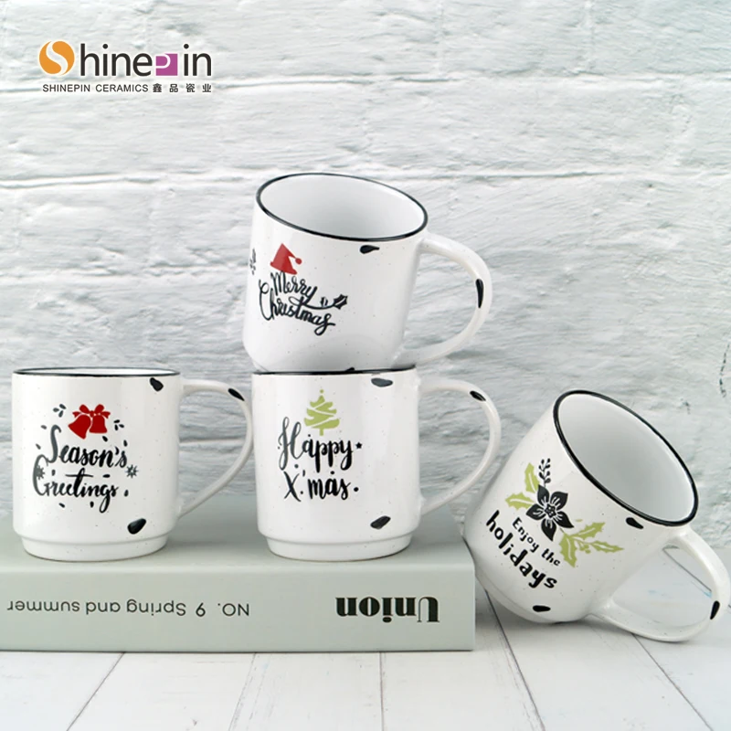 Christmas hotel porcelain tea cup ru porcelain tea cup ice cream ceramic mug with lid white ceramic mug sublima and microware