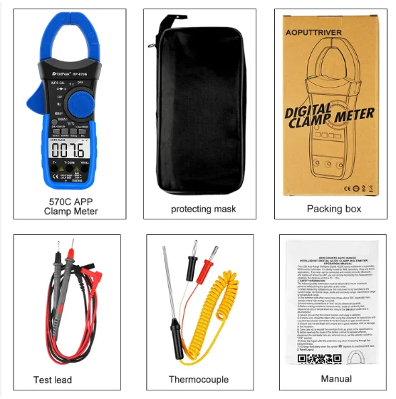 HoldPeak HP-870N Auto Range Multimetro Digital Clamp Meter Multimeter Pinza Piers Ammeter Amperimetro True RMS Frequency Tester
