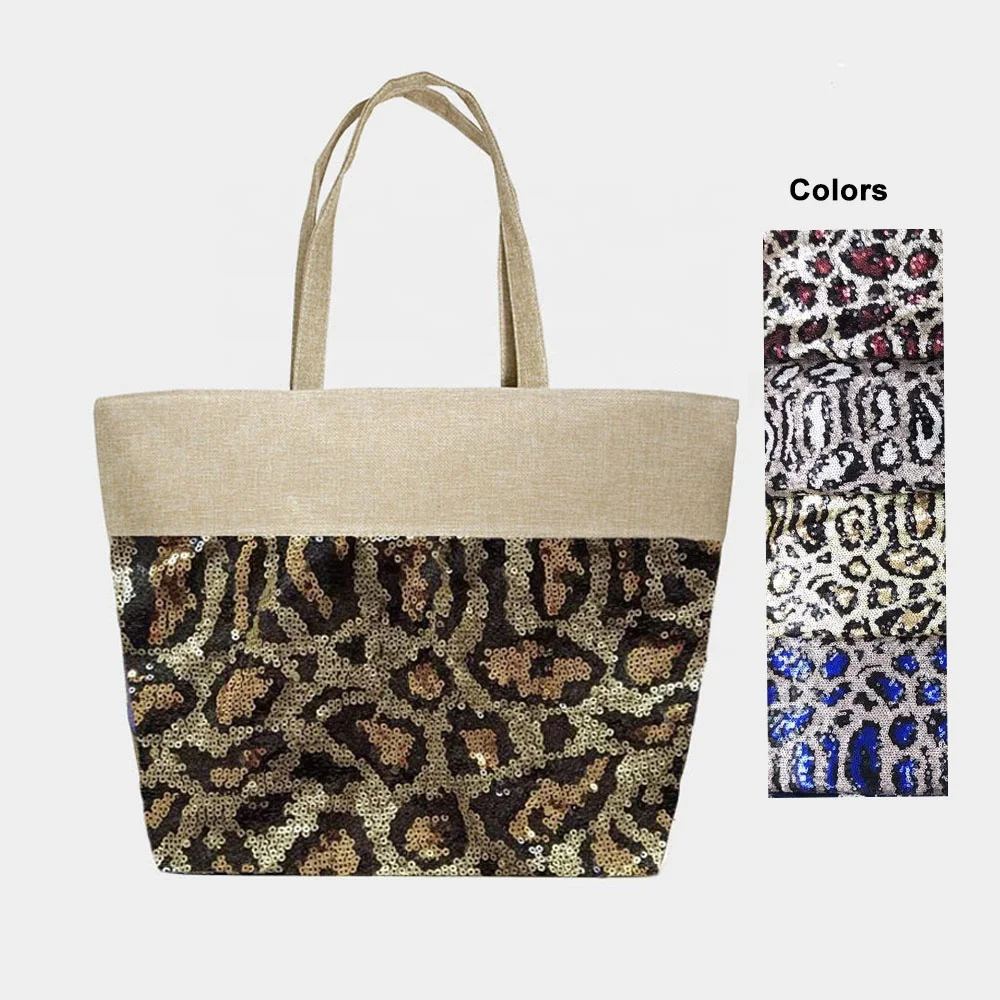 
Fashion ladies wholesale fabric sale travel - large chain shoulder charming cow totes sets handbags Cheetah print handbags 