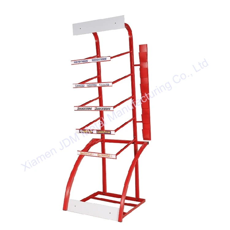 Customization Steel wheels Shelf Tire Rack Shelving powder coating auto accessories showing stand