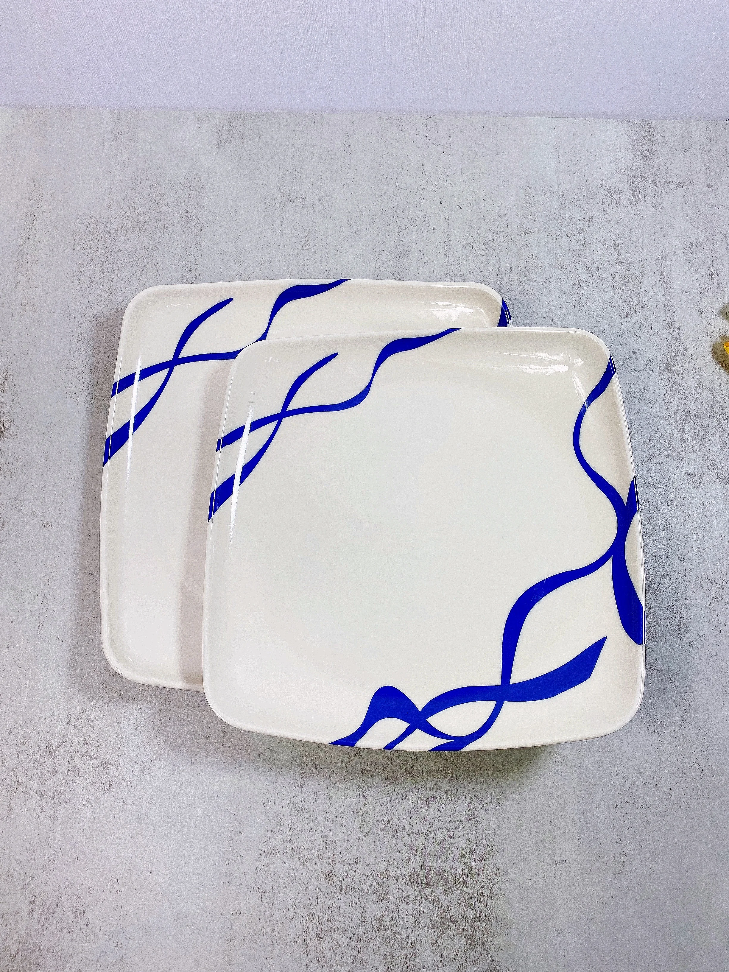 Wholesale  unbreakable customized melamine square food plates dish